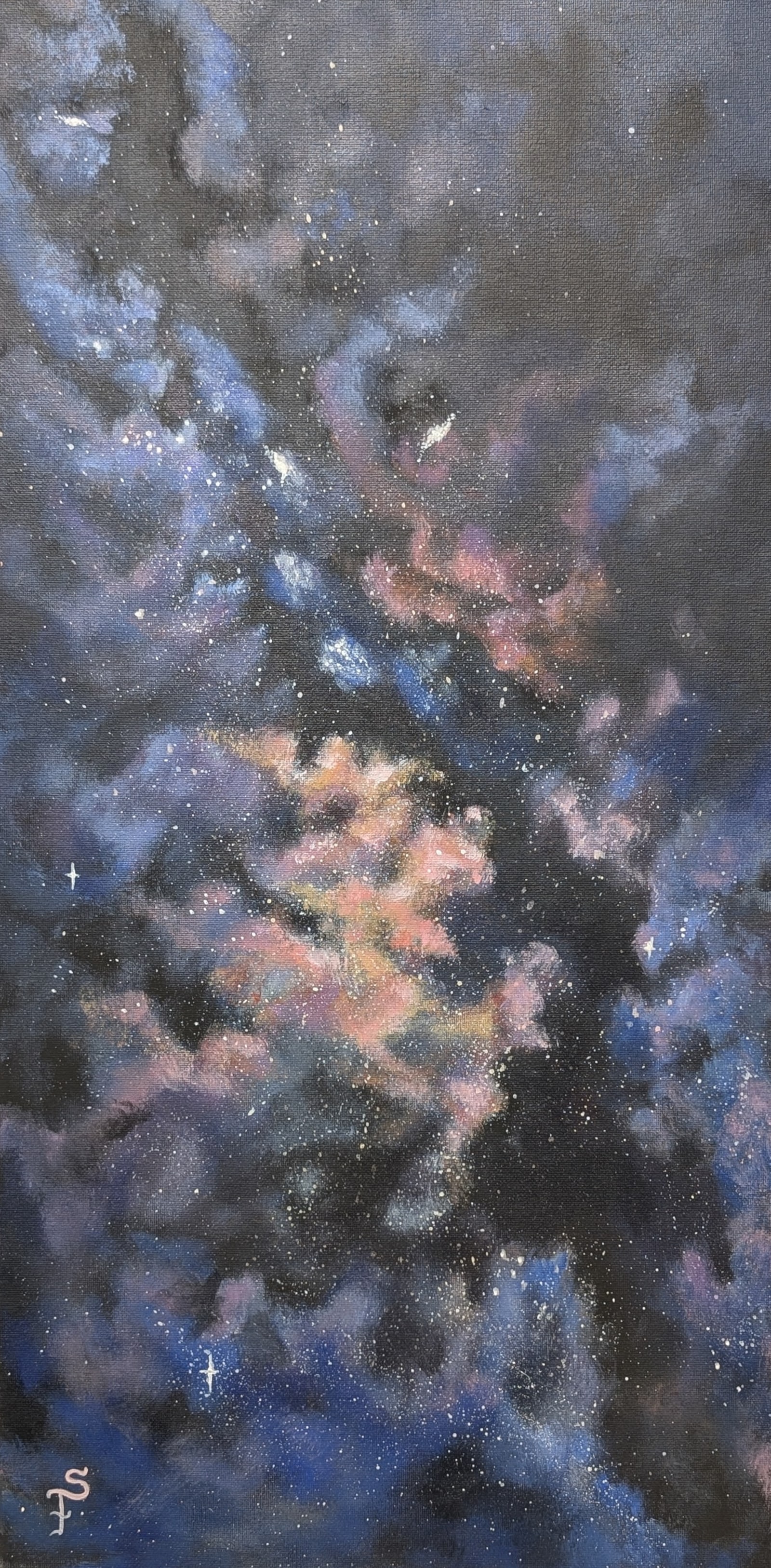 Acrylic on canvas: Arizona Milky Way, Tucson, Arizona