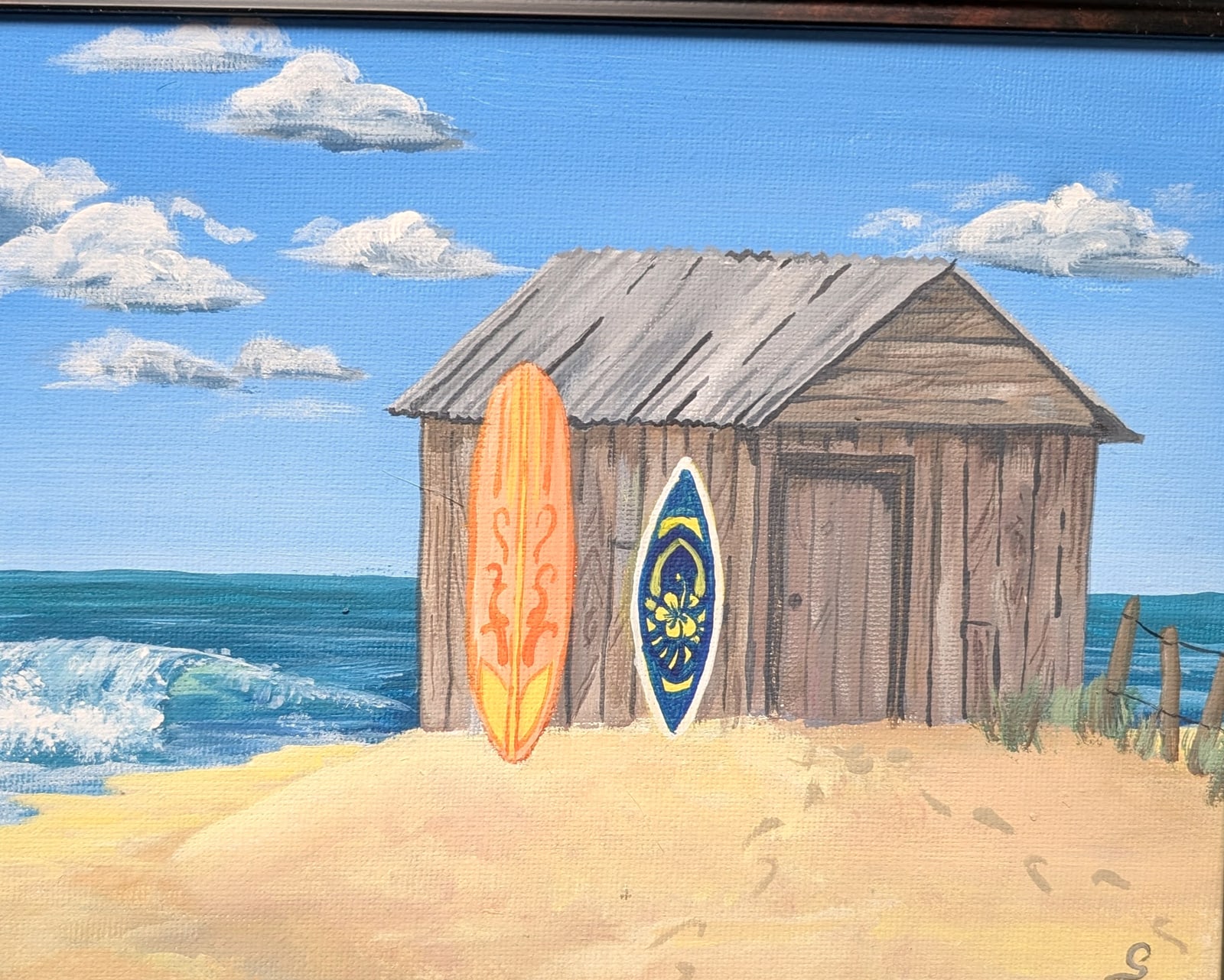 Acrylic on canvas: Surf Shack
